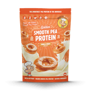 Macro Mike Golden Smooth Pea Protein Vanilla Donut 455g protein powder, front, NZ Supps