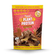Macro Mike Peanut Plant Protein Chocolate Caramel 520g protein powder, front, NZ Supps