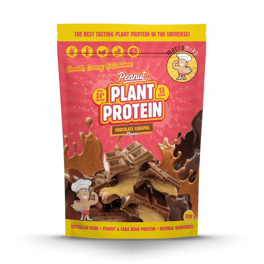 Macro Mike Peanut Plant Protein Chocolate Caramel 520g front
