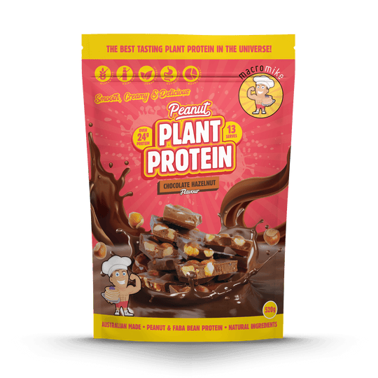 Macro Mike Peanut Plant Protein Chocolate Hazelnut 520g front