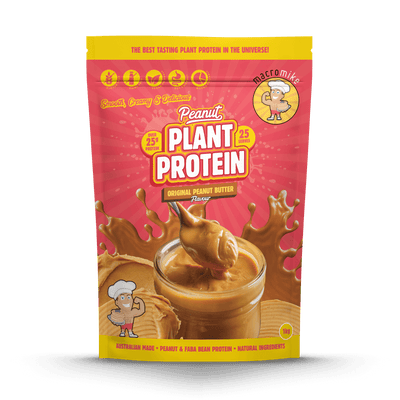 Macro Mike Peanut Plant Protein Original Peanut Butter 1kg protein powder, front, NZ Supps