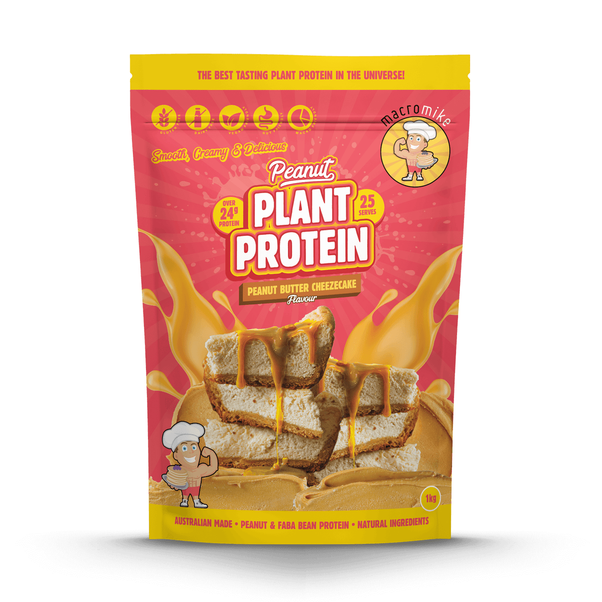 Macro Mike Peanut Plant Protein Peanut Butter Cheezecake 1kg front