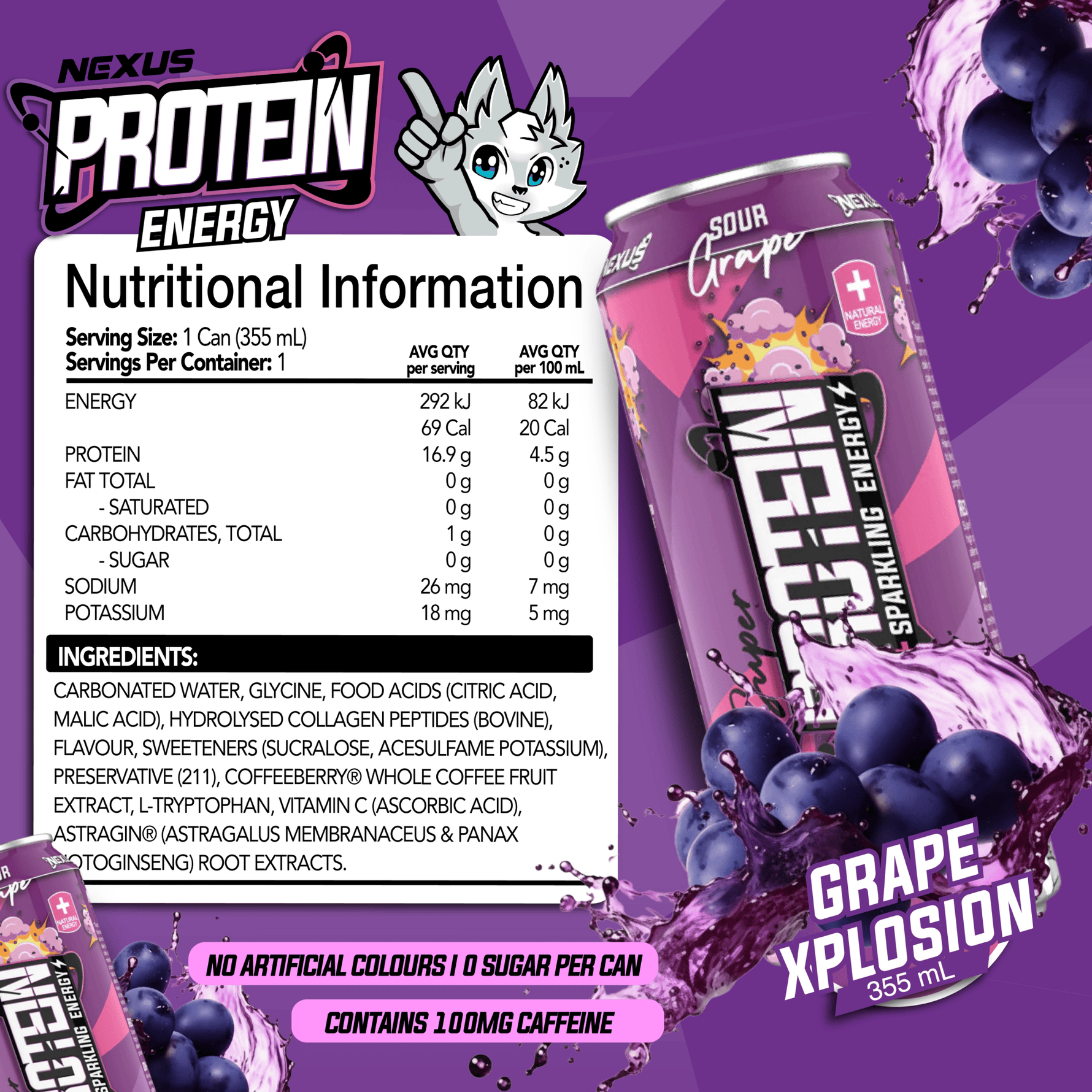 Nexus Super Protein Sparkling Energy