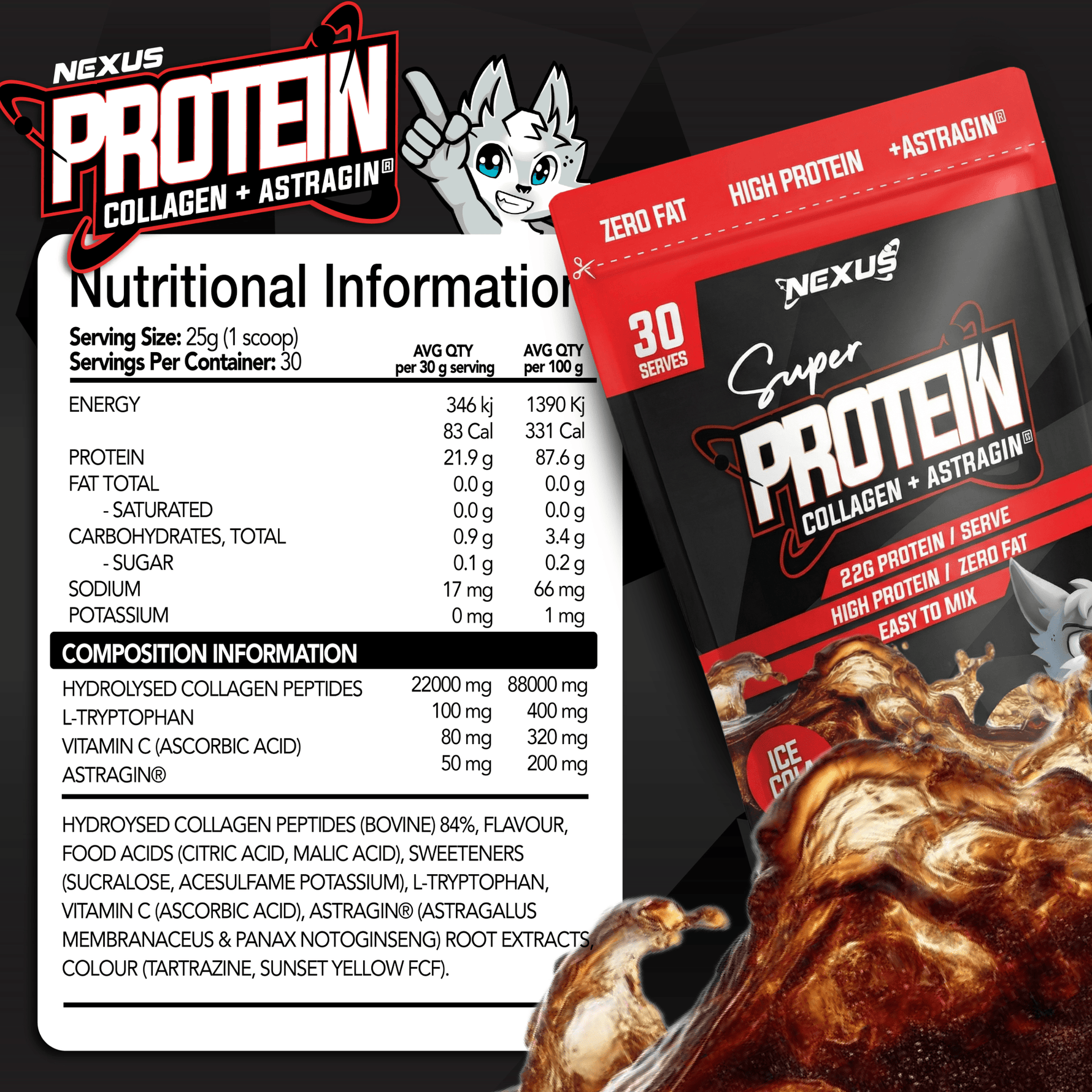 Nexus Super Protein, Ice Cola New