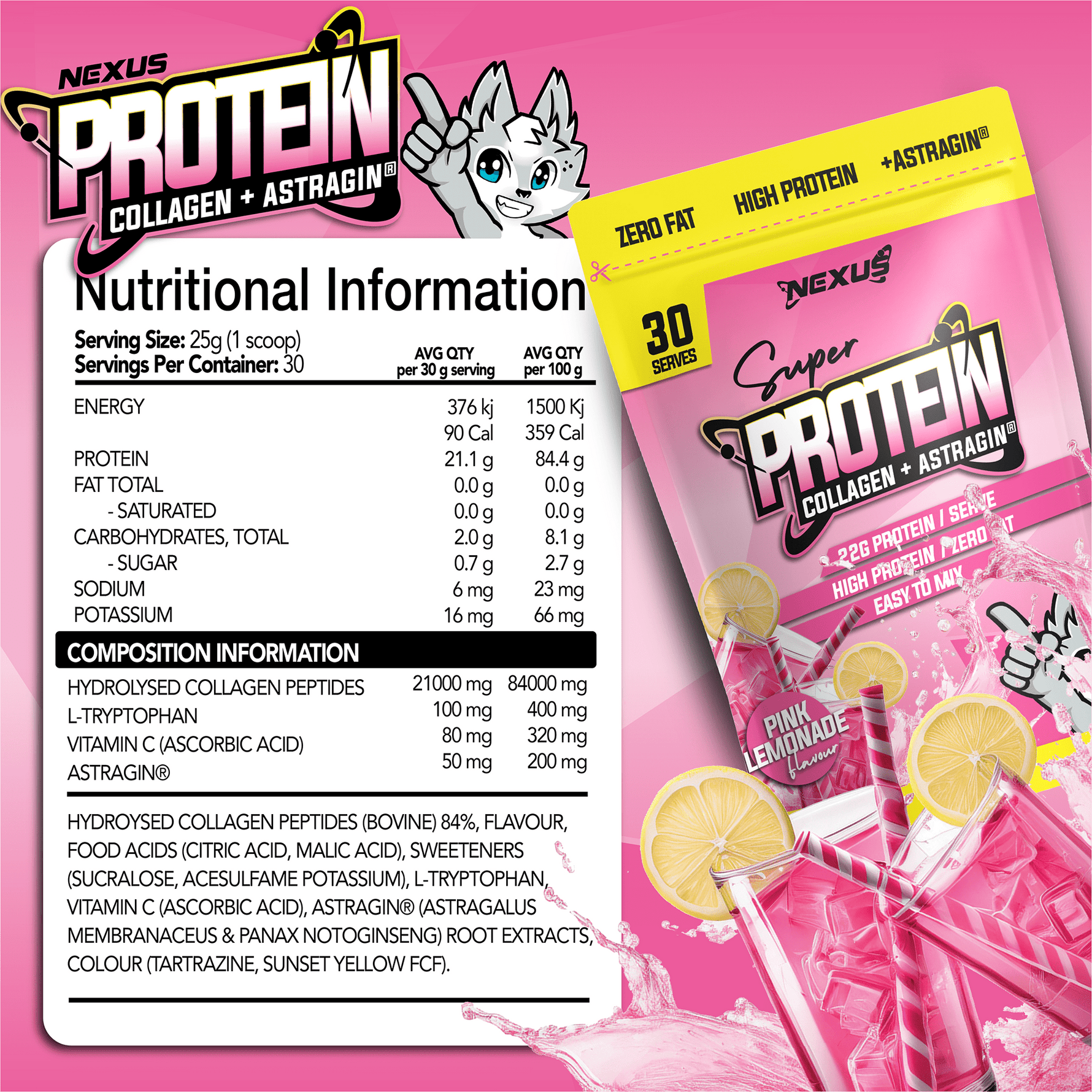 Nexus Super Protein, Pink Lemonade