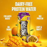 Nexus Super Protein Sparkling Water Passion Mango dairy-free protein water