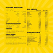 Macro Mike Premium Almond Protein Chocolate Honeycomb nutrition panel