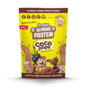 Macro Mike x Kellogg's Premium Almond Protein Coco Pops 800g protein powder, front, NZ Supps