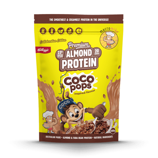 Macro Mike x Kellogg's Premium Almond Protein Coco Pops 800g front
