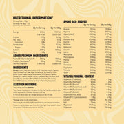 Macro Mike Premium Almond Protein Cookies &amp; Cream nutrition panel