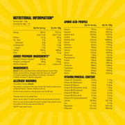 Macro Mike Premium Almond Protein Vanilla Buttercream nutrition panel