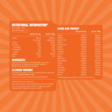 Macro Mike Golden Smooth Pea Protein supplement facts and nutrition panel