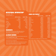 Macro Mike Golden Smooth Pea Protein supplement facts and nutrition panel