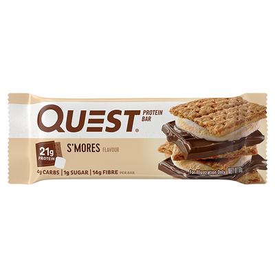 Quest Bar protein bar, S Mores, 21g, NZ Supps
