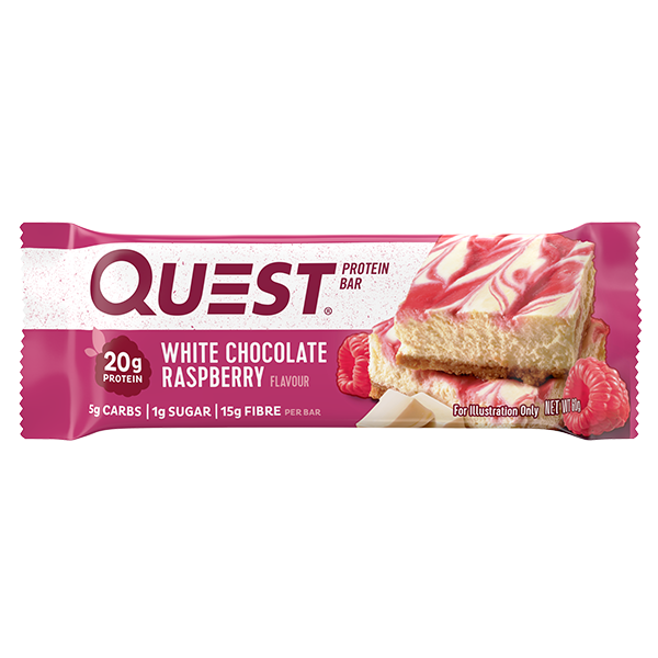 Quest Bar, White Choc Rasp