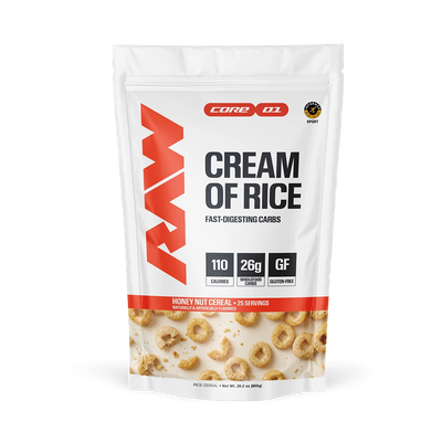 RAW Nutrition Cream of Rice, Honey Nut Cereal powder