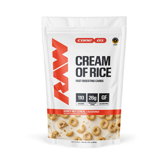 RAW Nutrition Cream of Rice, Honey Nut Cereal powder