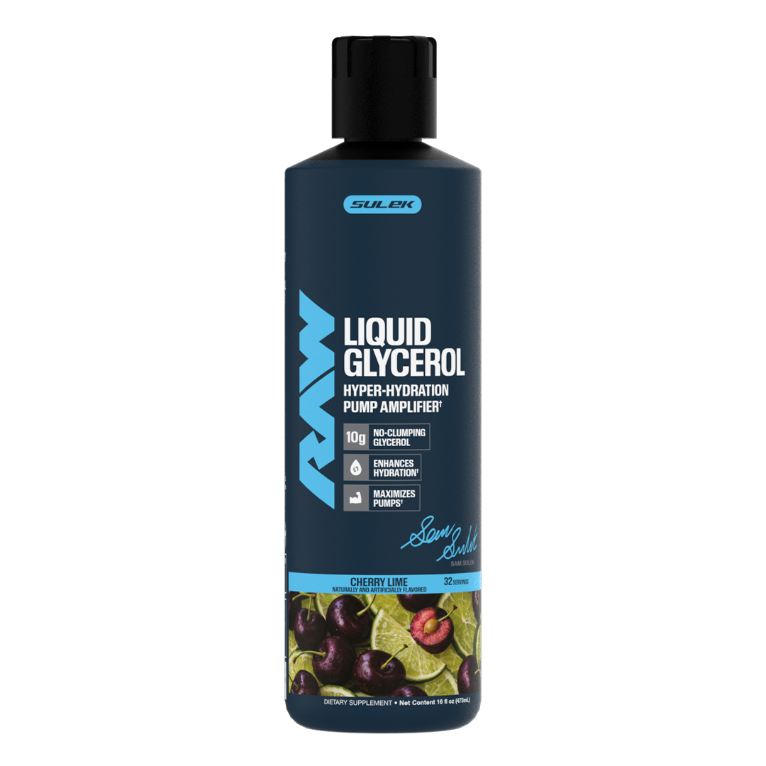 Raw Nutrition Liquid Glycerol Sam Sulek Edition Cherry Lime front