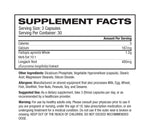 Raw Nutrition Signal supplement facts and nutrition panel