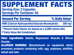 Ronnie Coleman HMB XS supplement facts and nutrition panel