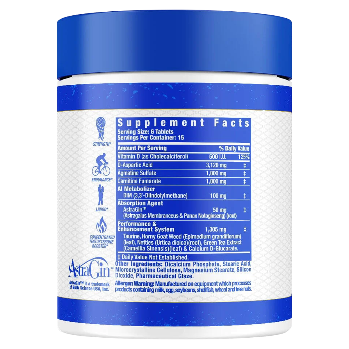 Ronnie Coleman King Test supplement facts and nutrition panel