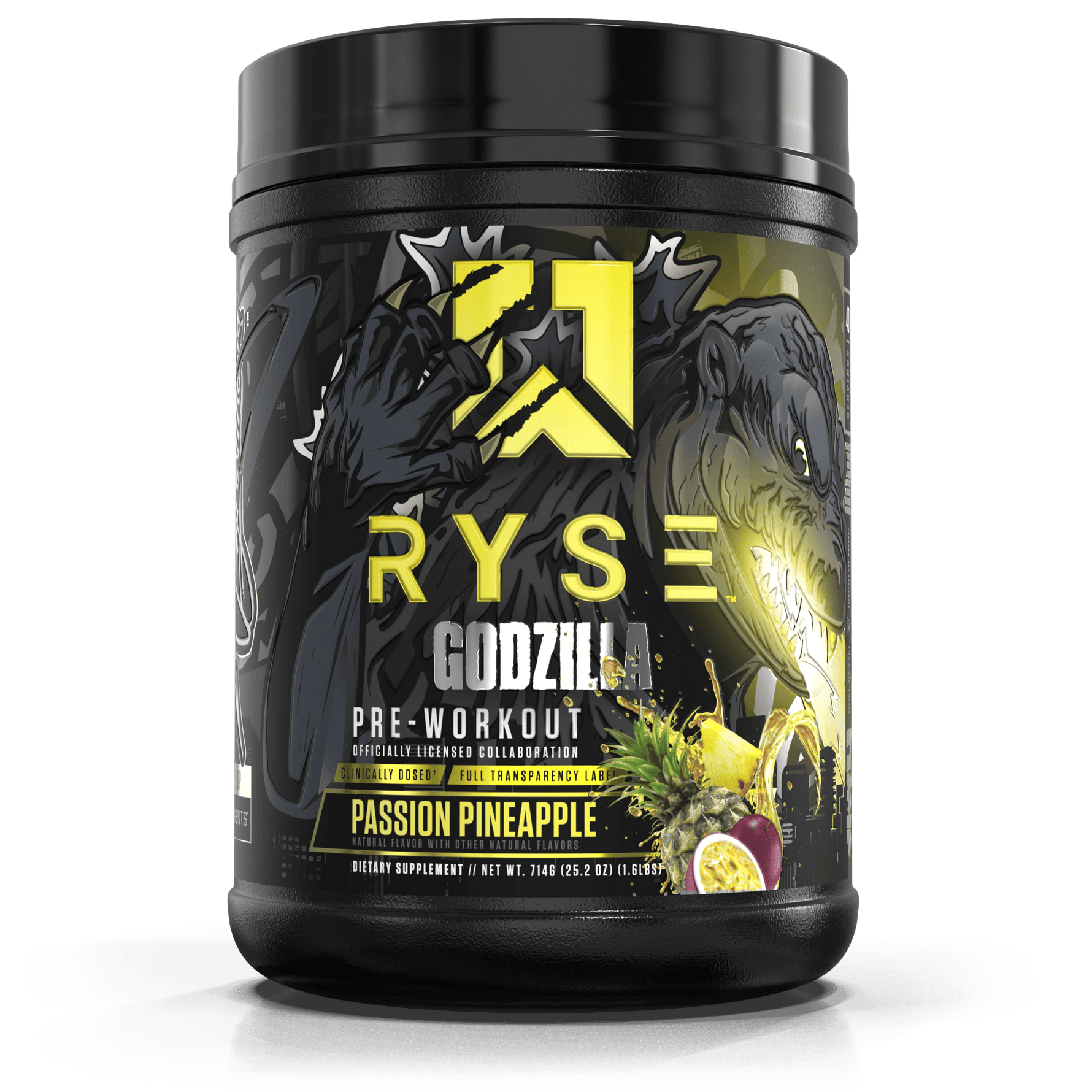Ryse Godzilla Pre-Workout, Passion Pineapple powder