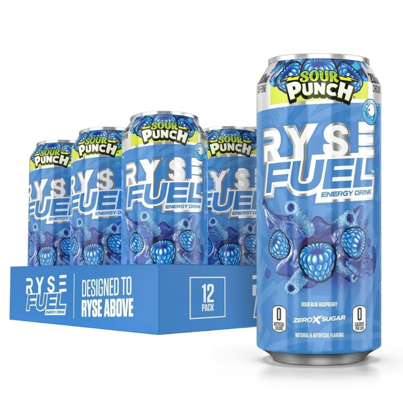 Ryse 12-Pack Fuel Energy Drink - Blue Razz