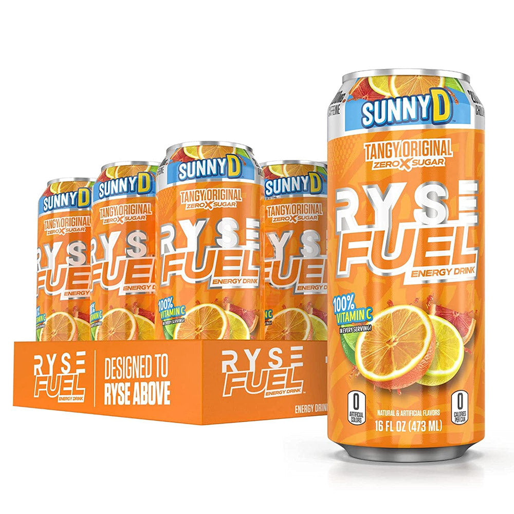 Ryse 12-Pack Fuel Energy Drink - Orange