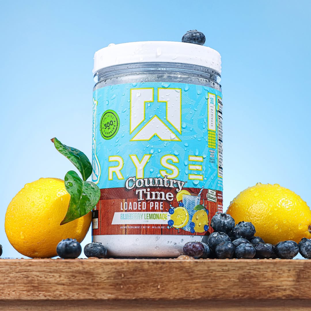 Ryse Loaded Pre Workout - Country Time Blueberry Lemonade