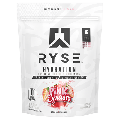 Ryse Core Hydration Kool Aid electrolyte drink mix, Pink Splash, 104g, NZ Supps