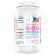 Ryse Loaded Protein Jet Puffed Birthday Cake supplement facts and nutrition panel