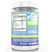 Ryse Loaded Pre Workout Sour Punch Blue Raz supplement facts and nutrition panel