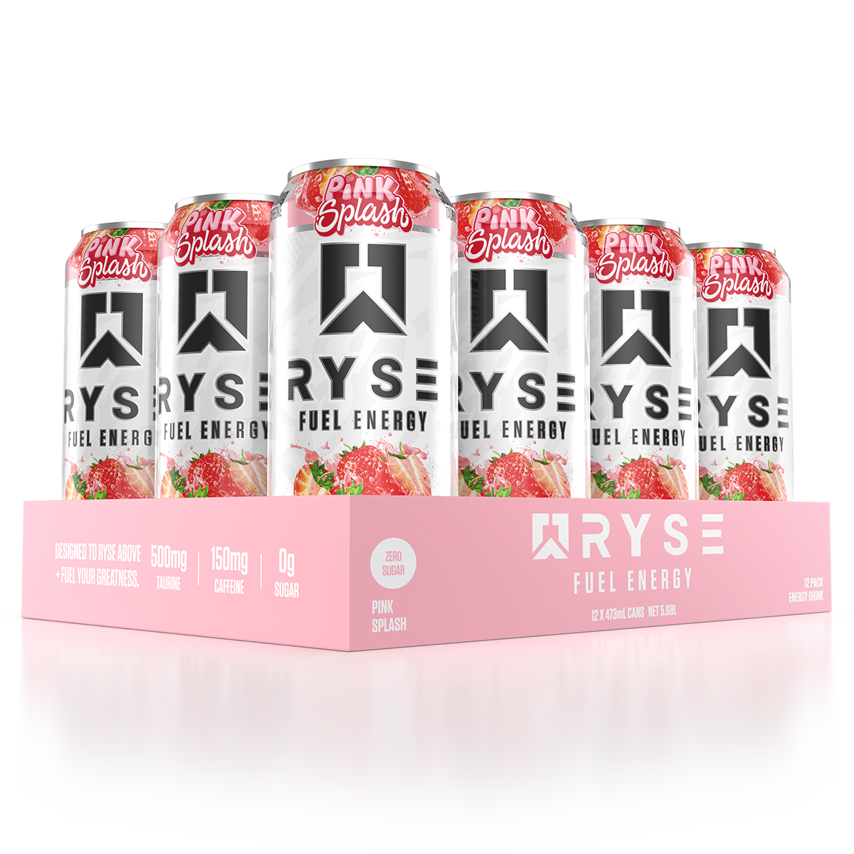 Ryse Fuel Energy Drink, Pink Splash ready-to-drink