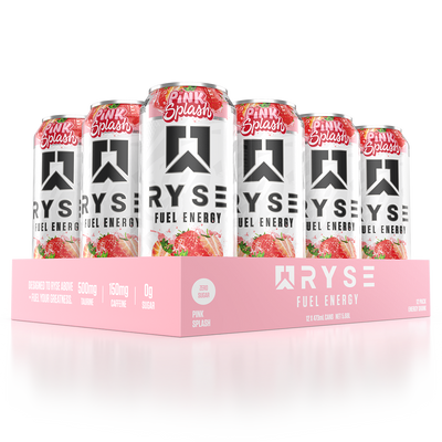 Ryse Fuel Energy Drink, Pink Splash ready-to-drink, NZ Supps