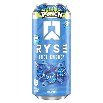 Ryse Fuel Energy Drink, Blue Razz ready-to-drink, NZ Supps