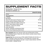 Ryse Loaded Pre Max Blue Razz Slush supplement facts and nutrition panel