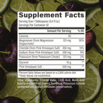 Raw Nutrition Liquid Glycerol Cherry Lime supplement facts and nutrition panel