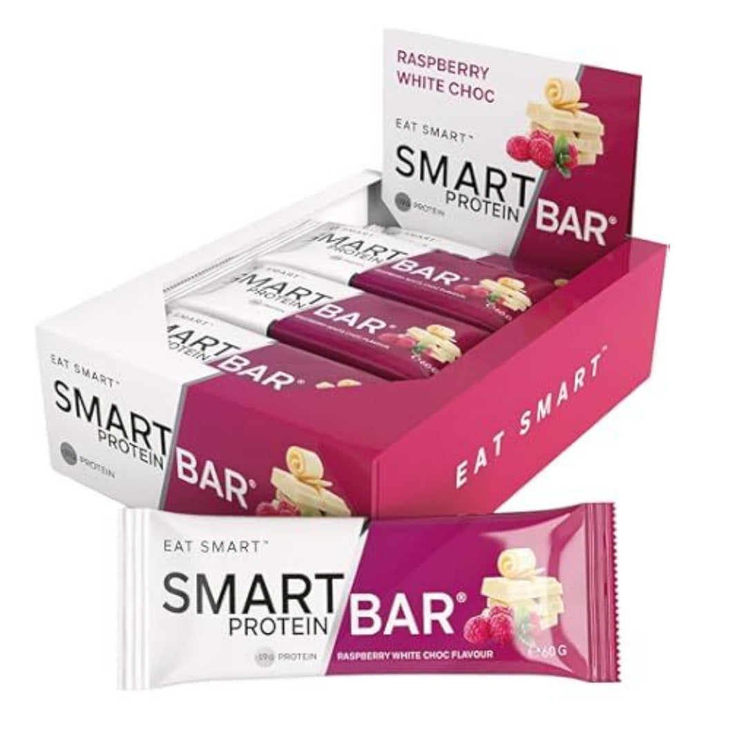 Smart Protein Bar 12-Pack Smart Bar - Raspberry White Chocolate, 720g (12 Serves) - 12 pack