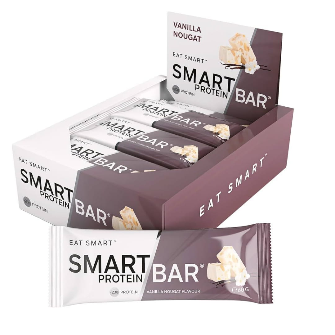Smart Protein Bar 12-Pack Smart Bar - Vanilla Nougat, 720g (12 Serves) - 12 pack