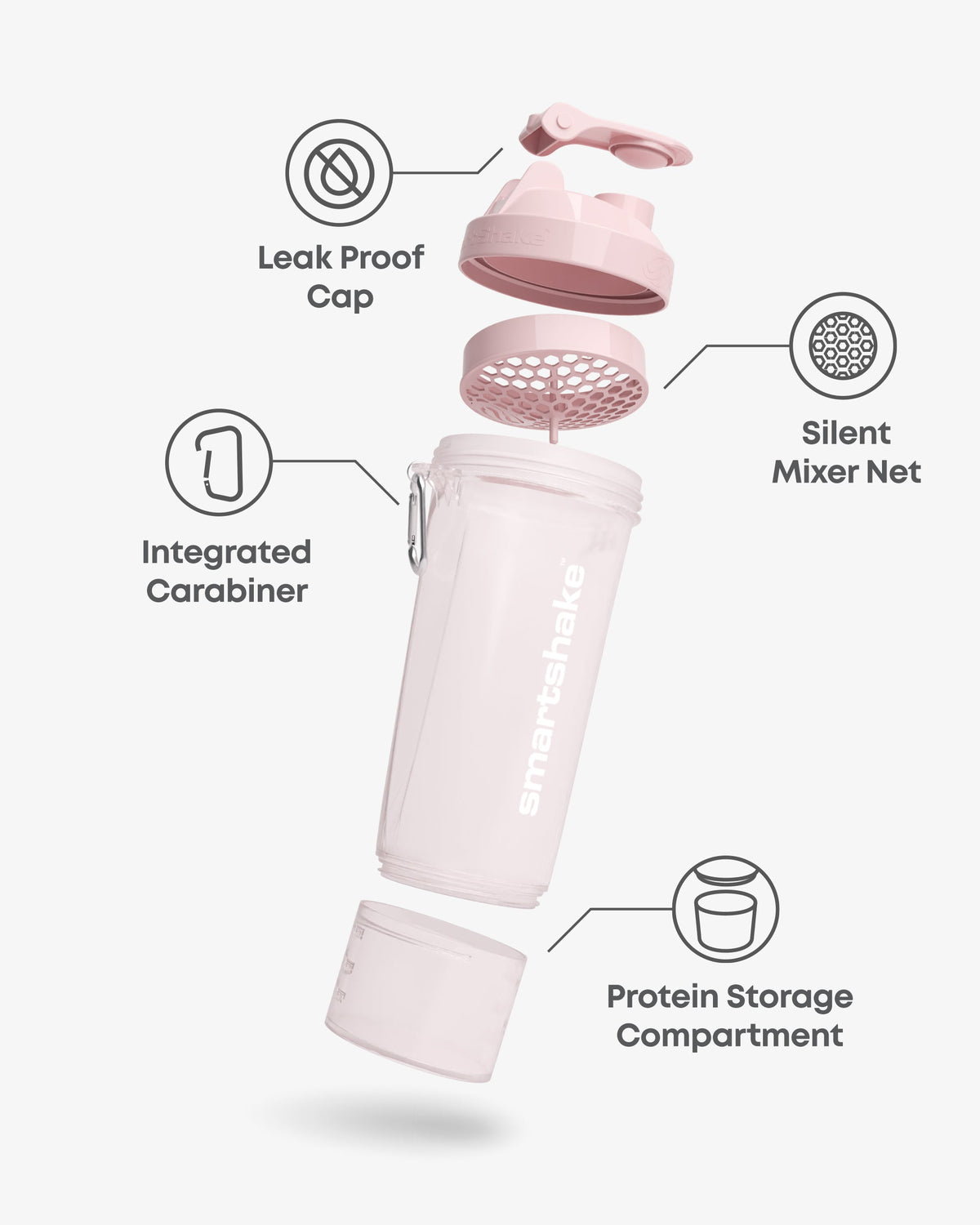SmartShake Smart Shake Slim Cotton Pink nutrition panel