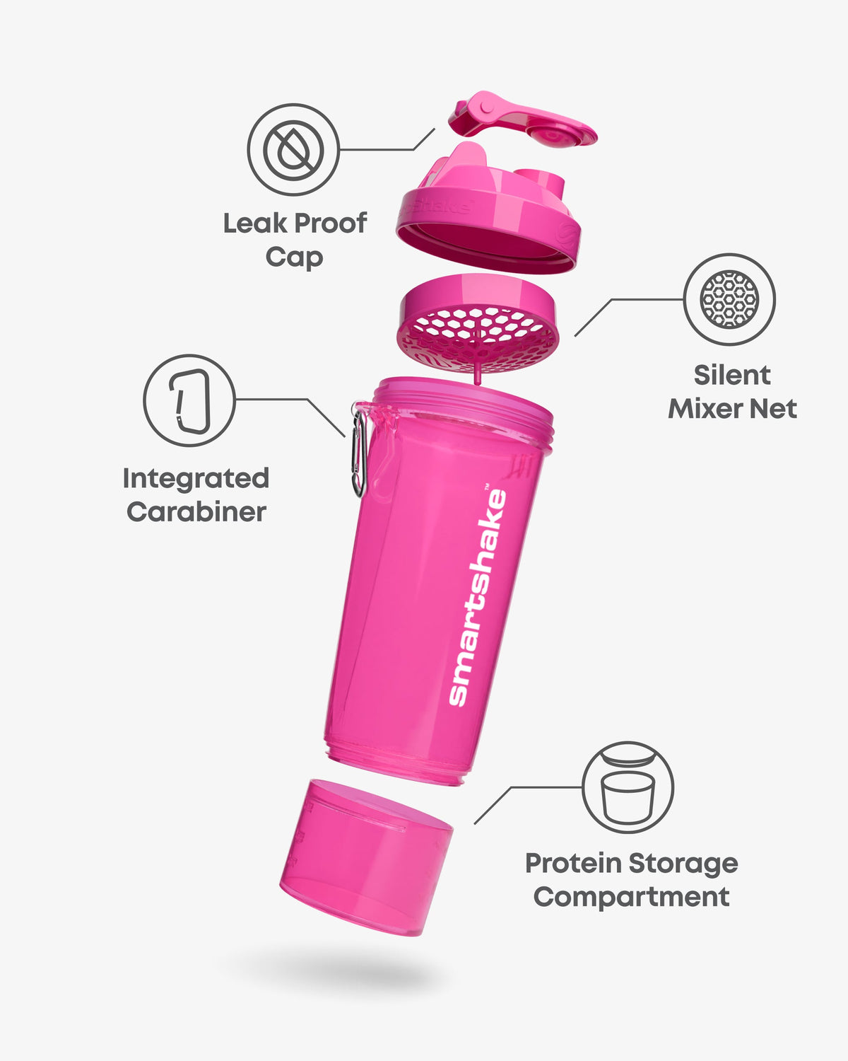SmartShake Smart Shake Slim Pink nutrition panel