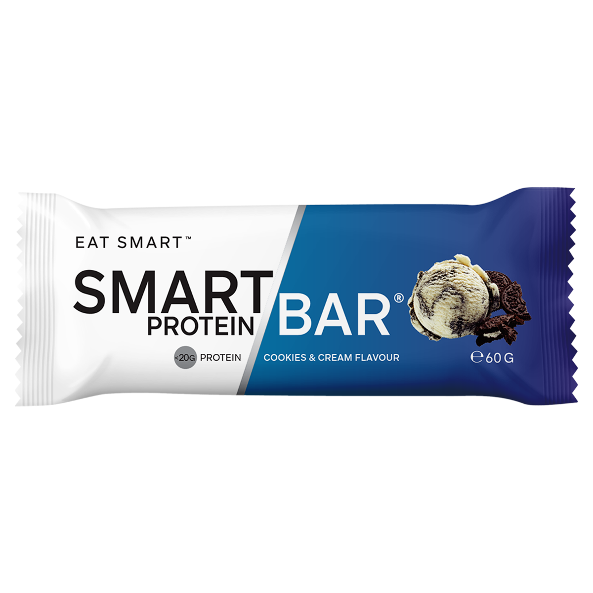 Smart Protein Bar Smart Bar, Cookies N Cream, NZ Supps