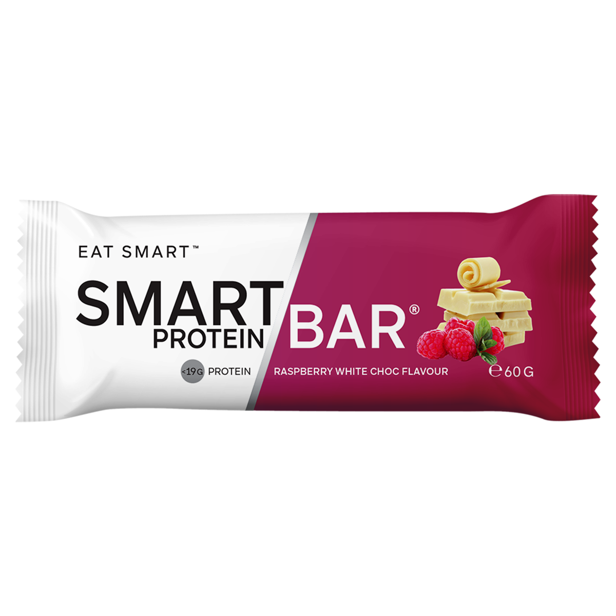 Smart Protein Bar Smart Bar, Raspberry White Chocolate, NZ Supps