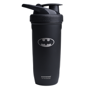 SmartShake DC Comics Reforce - Batman Logo - shaker bottle, front, NZ Supps