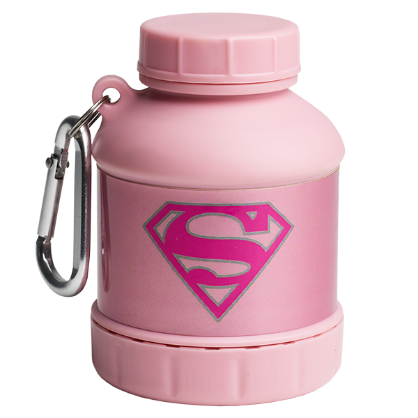 SmartShake DC Comics Whey2Go Funnel shaker bottle, Supergirl, pack (2), NZ Supps