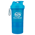 SmartShake Original2Go shaker bottle, Neon Blue, NZ Supps