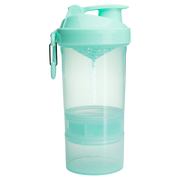 SmartShake Original2Go shaker bottle, Mint Green powder, NZ Supps