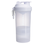 SmartShake Original2Go shaker bottle, White powder, NZ Supps
