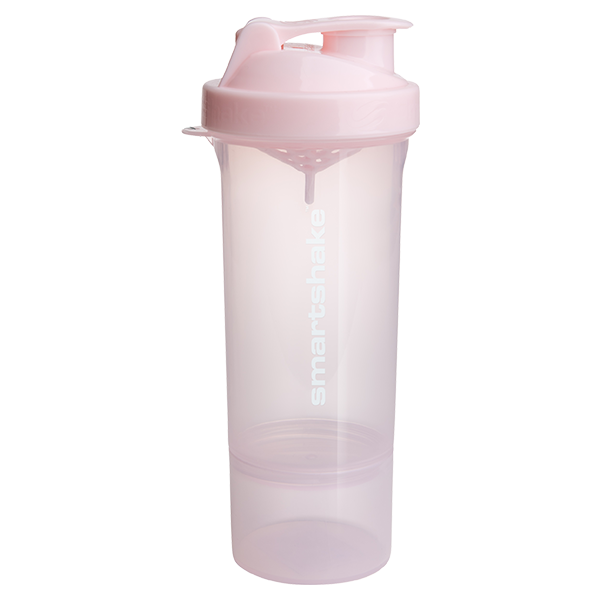 SmartShake Smart Shake Slim shaker bottle, Cotton Pink powder, NZ Supps