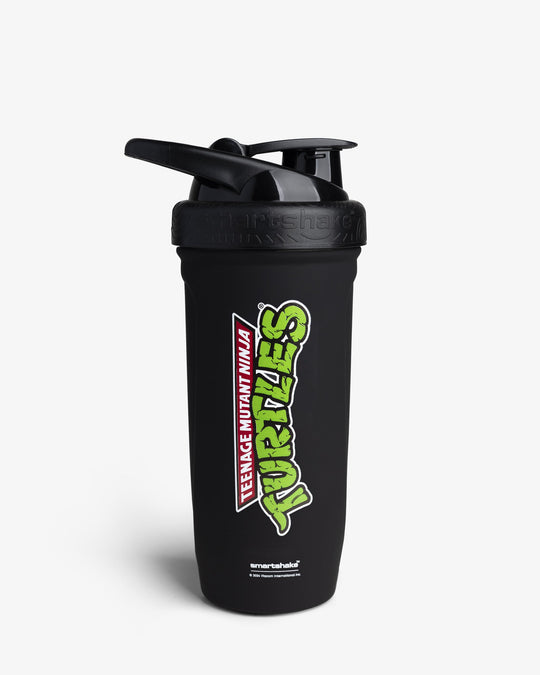 SmartShake Reforce TMNT Classic Logo Black shaker bottle front of pack